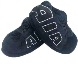 Tiktok mismo estilo parodia zapatos de grasa Coco pareja Zapatillas de algodón volver al futuro casa piso Kang hebilla 1 zapatos de algodón