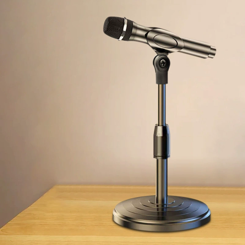 Прямые поставки с завода универсальная настольная подставка для микрофона для TikTok и Kuaishou, регулируемая по высоте настольная подставка для дискового микрофона.