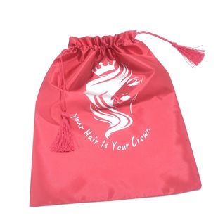 Fanmei processing custom satin cloth dust bag over glue encryption satin bag double drawstring pendant satin cloth moisture-proof bag
