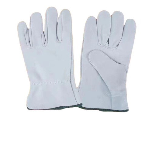 Wholesale sheepskin welding labor protection gloves wear-resistant short welder anti-cutting welding handling welding protective gloves