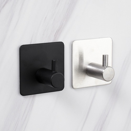 Cross-border 304 stainless steel hooks, strong sticky hooks, door coat hooks, hardware coat hooks, no punching metal coat hooks