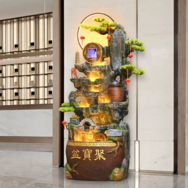 流水摆件;树脂工艺品;风水球