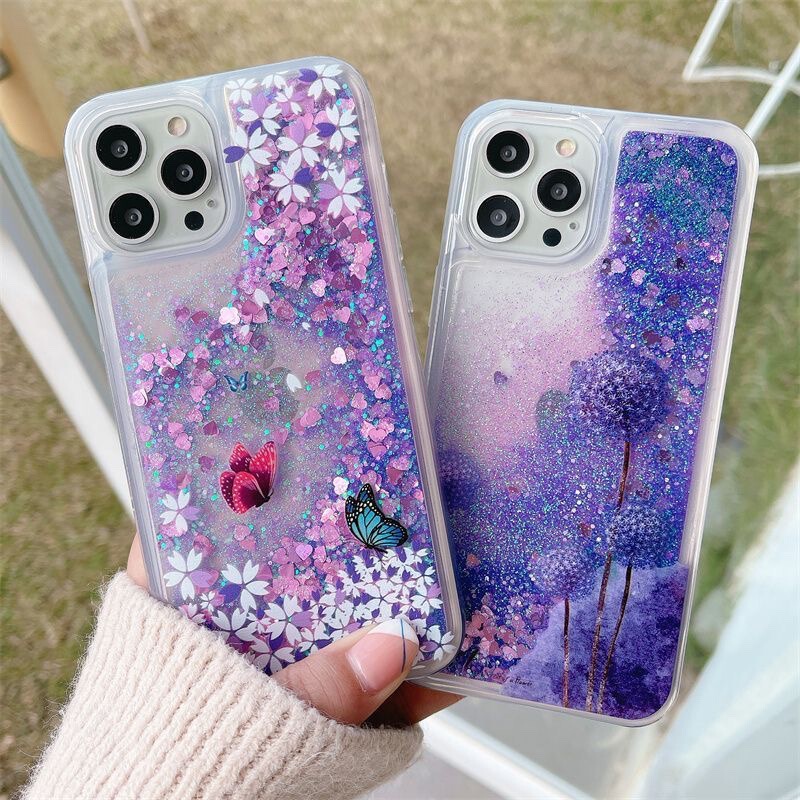 Suitable for Iphone15 Apple 14Promax Mobile Phone Case Female 11/12Pro Quicksand X/Xs/Xr Silicone 7P Suitable for Iphone15 Apple 14Promax Mobile Phone Case Female 11/12Pro Quicksand X/Xs/Xr Silicone 7P