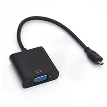 厂家供应 micro hdmi to vga连接线 micro hdmi转vga电脑高清线