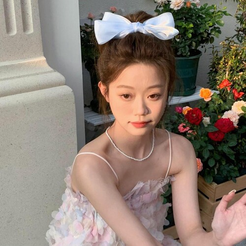 Cream-colored sweet desire mesh butterfly clip hairpin, fairy-like top clip at the back of the head, girl's hair clip hair accessory  spring clip