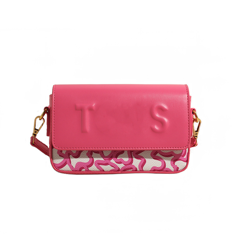 Bolso de pu transfronterizo para mujer 2024 nuevo bolso de mensajero de moda con impresión de letras de estilo occidental