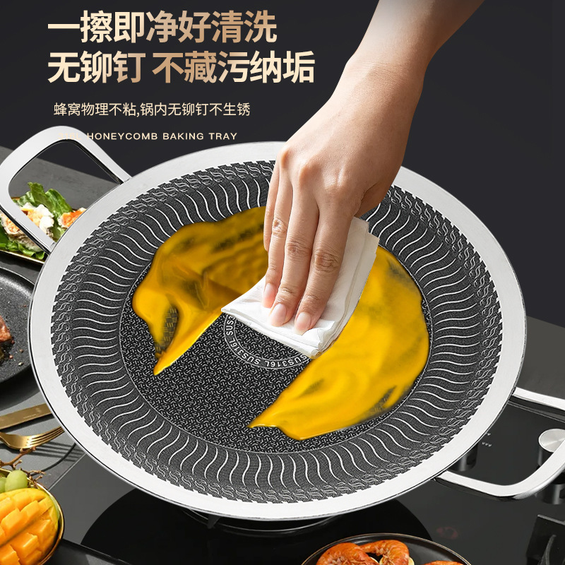 Alemania 316 plato de barbacoa antiadherente de acero inoxidable plato de barbacoa al aire libre plato de cocina de inducción de teppanyaki coreano multifuncional