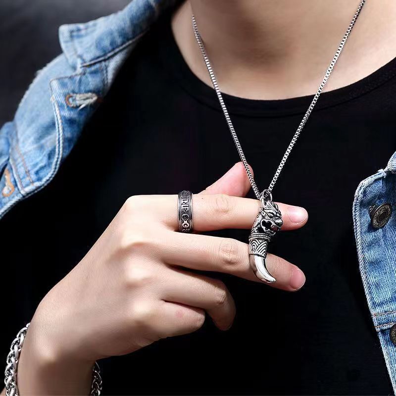 Casual Geometric Alloy Zinc Alloy Plating Men's Pendant Necklace display picture 3