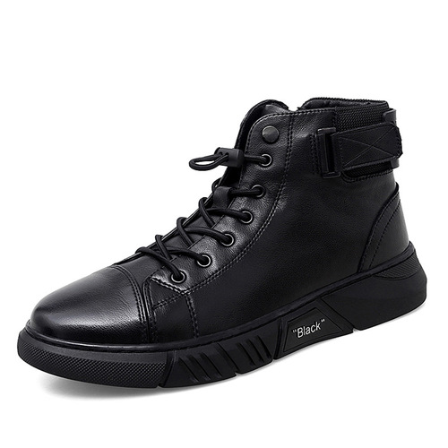 Chelsea Martin boots, men's England boots, velvet warm high-top men's casual leather boots, men's trend, all-match