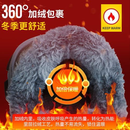 Winter cotton labor protection shoes for men, anti-smash and puncture-proof safety shoes, comfortable, wear-resistant, warm, construction site work protective shoes
