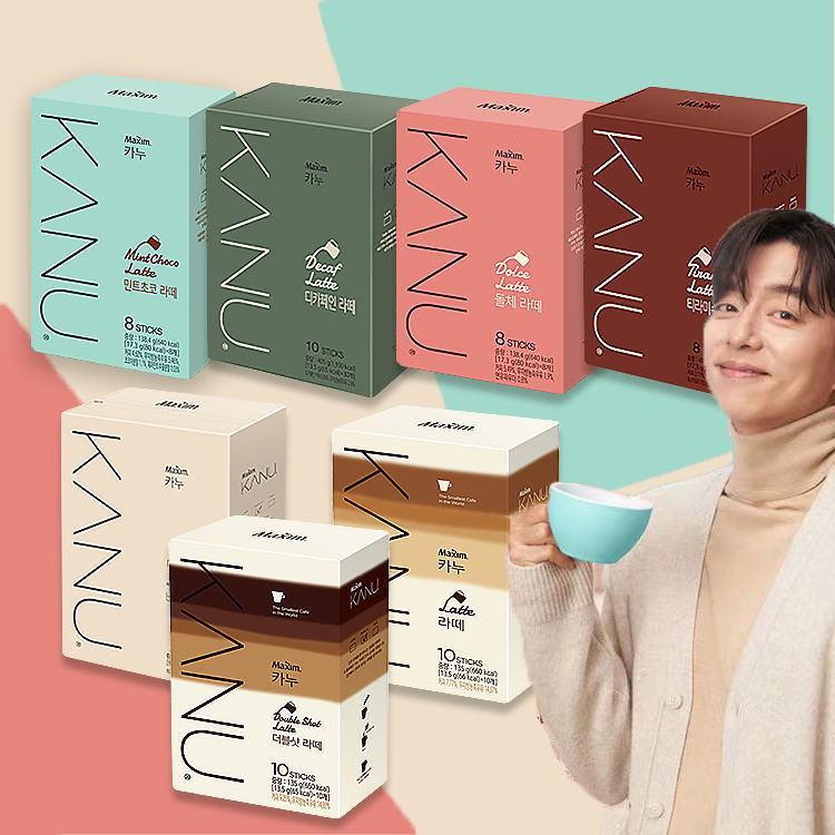 South Korea Imported Kanu Maixin Original Double Latte Instant Coffee Autumn and Winter Drink Tiramisu Vanilla
