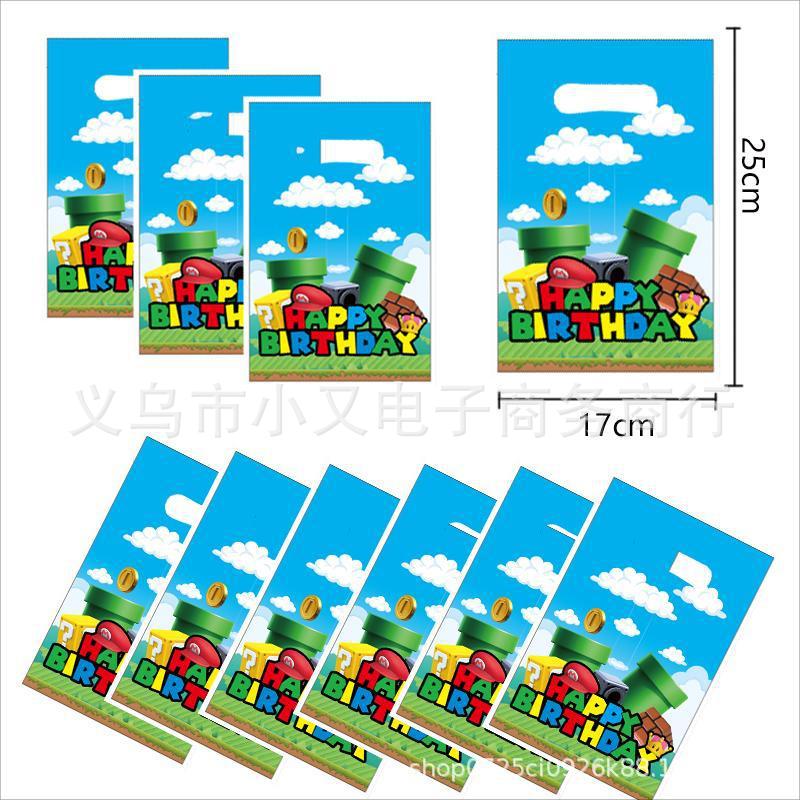 Verde Mario bolsa de regalo 10 piezas