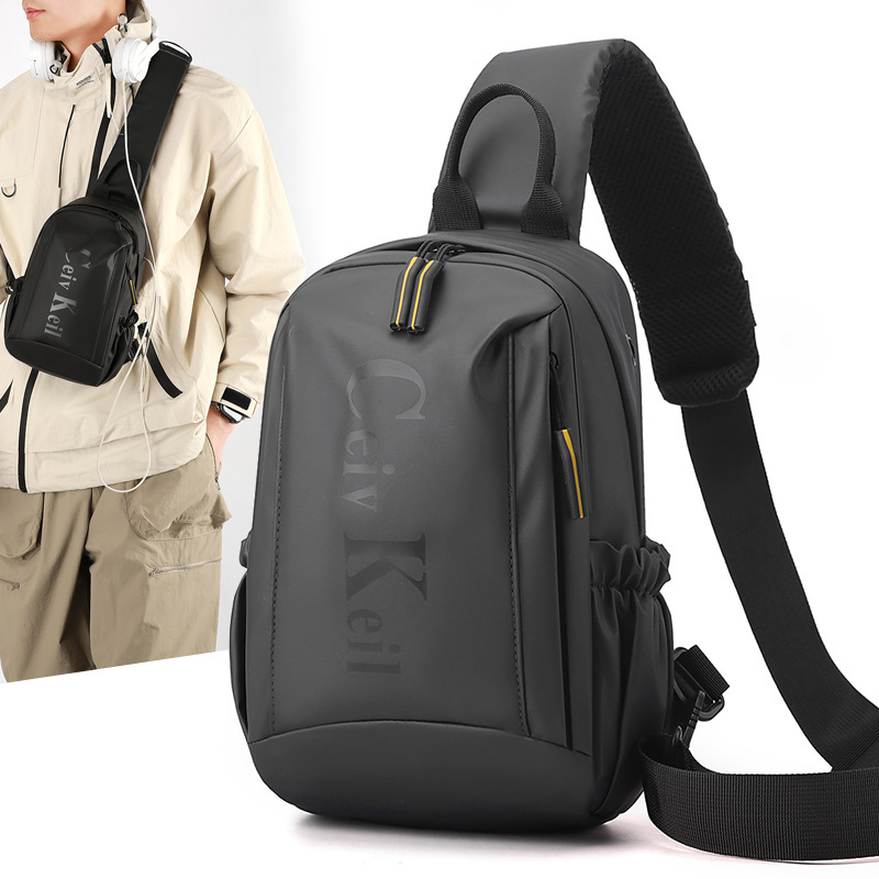 Nuevo bolso de pecho de tendencia simple para estudiantes universitarios de secundaria ocio diario bolso de mensajero de gran capacidad bolso de hombro de viaje al aire libre