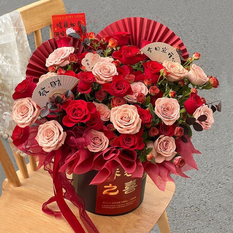 新居への引っ越し、ローズフラワーエクスプレス、市内全土の誕生日、大晦日、誕生日のお祝いに本物の花|undefined