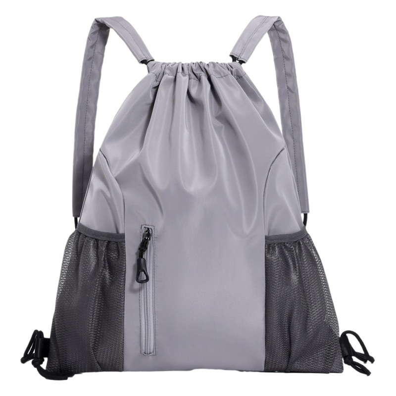 Oxford Cloth Drawstring Backpack Factory Simple Large Capacity Backpack Leisure Fitness School Multifunctional Solid Color Backpack