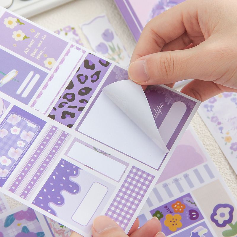 Diario semi-azúcar ins pegatinas de cuentas de mano DIY decoración de cuentas de mano pegatinas adhesivas