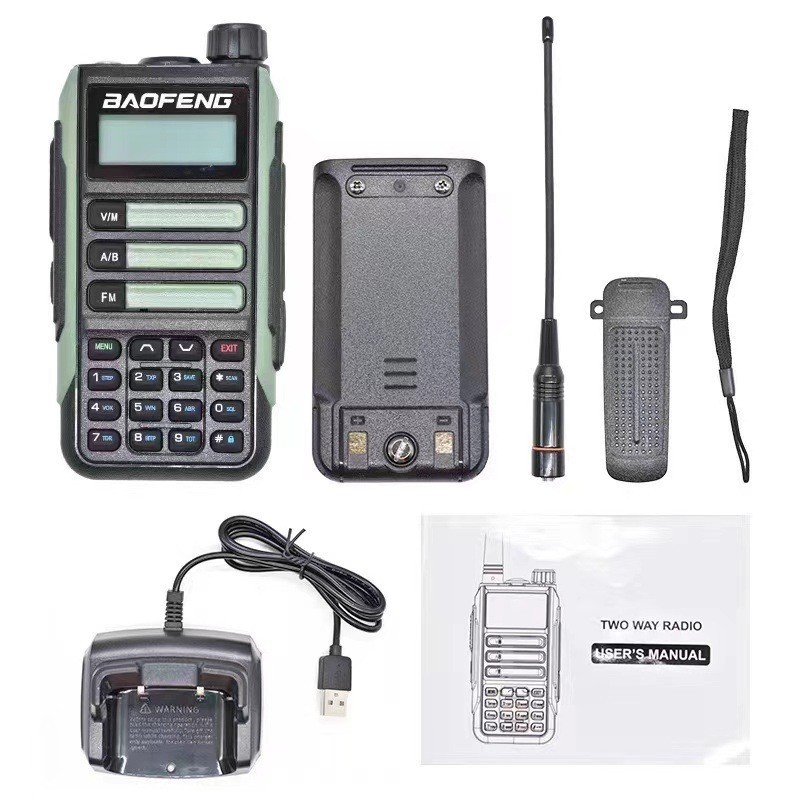 Walkie-talkie Baofeng al por mayor UV-16, radio portátil impermeable de alta potencia para exteriores, comunicación de alta frecuencia y larga distancia.