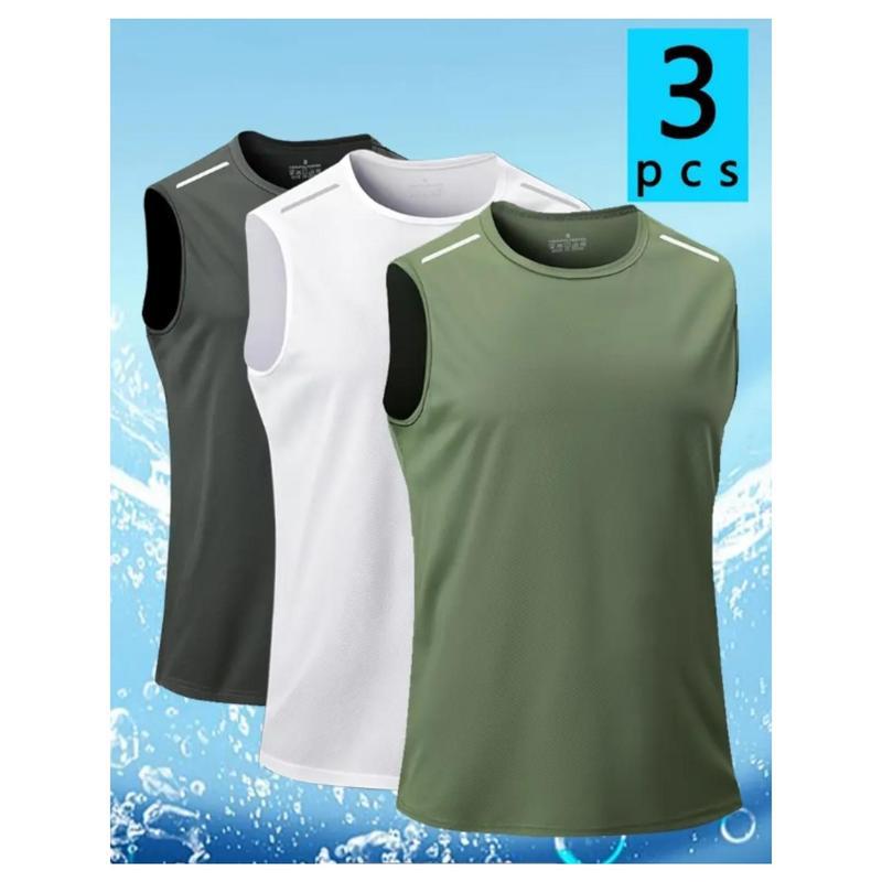 Z3207 代发速卖通亚马逊跨境新款运动马甲3 款男士速干透气无|ms