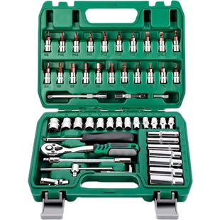 German Imported Auto Repair Tool Set Socket Wrench Ratchet Repair Combination Household Car Repair Tool Box Universal