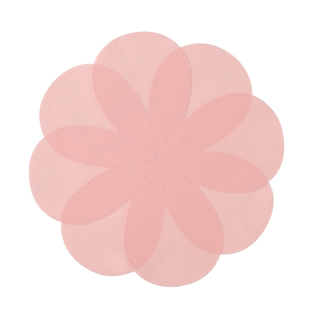 Nuevo tipo de PVC flor doble capa compuesto almohadilla de mesa almohadilla de mesa de mesa de mesa occidental almohadilla de tela almohadilla de mesa para estudiantes de primaria almohadilla de mesa a prueba de quemaduras