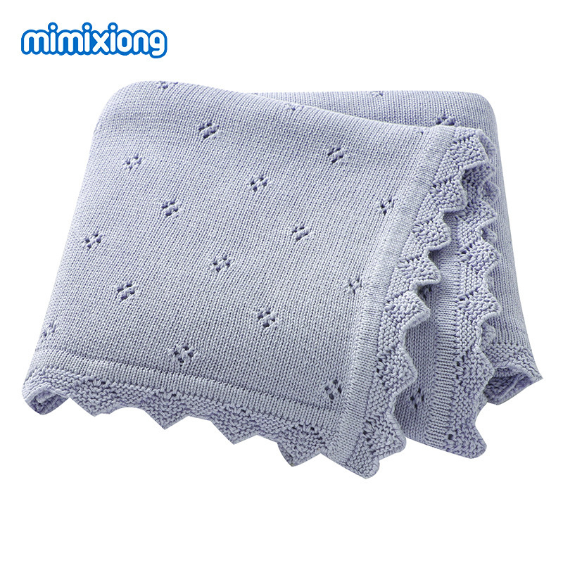 INS Hot Sale nuevo color sólido primavera otoño invierno hueco tejido manta manta