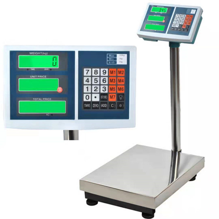 Escala electrónica 100kg / 150kg / 200kg / 300kg / kg Escala electrónica de mesa pesadora y valoración Escala electrónica de mesa