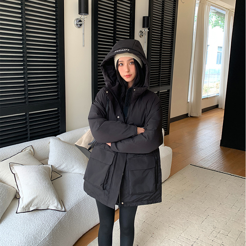 Comercio exterior 2025 nuevo invierno de mujer algodón moda suelta al aire libre para superar la chaqueta delgada image 2