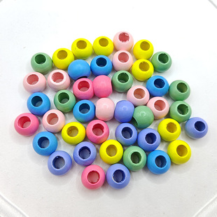 291 Colorful Large Hole Wooden Beads 20mm Large Hole Beads Loose Beads DIY Jewelry Accessories Wooden Beads Manufacturer Wholesale