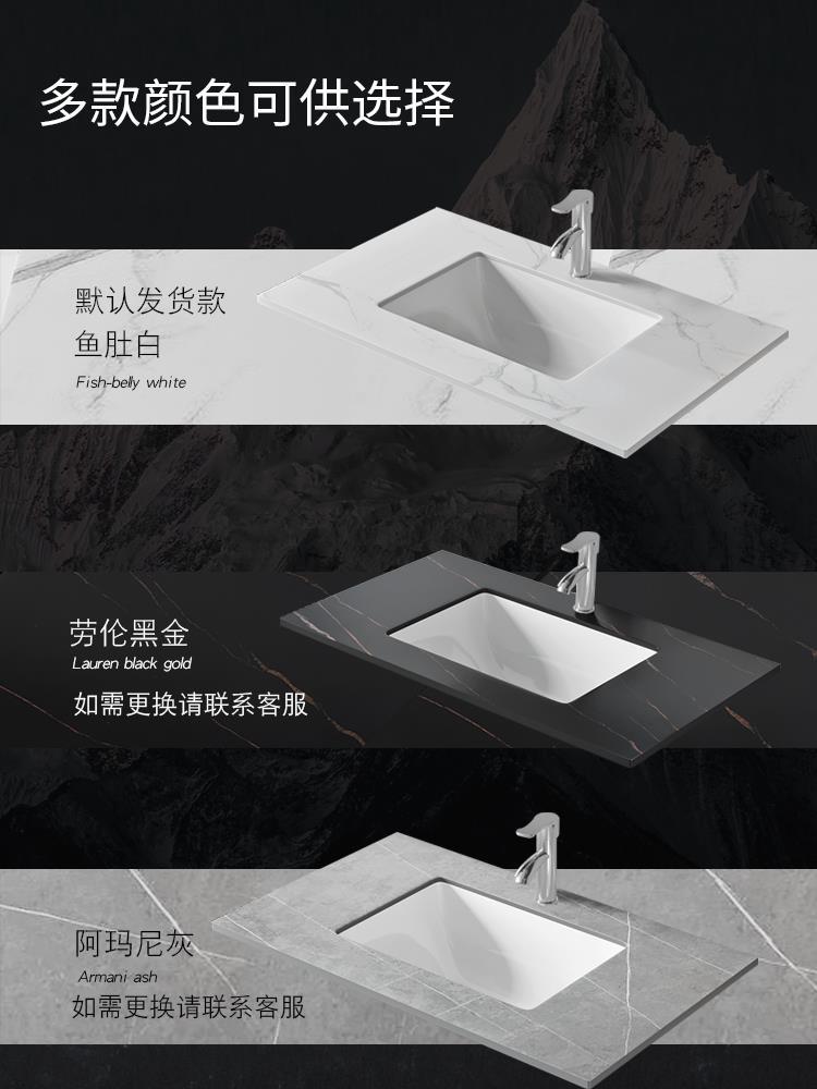 Moderno minimalista espacio de aluminio colgante gabinete de baño gabinete baño balcón lavabo gabinete combinación de cerámica lavabo espejo