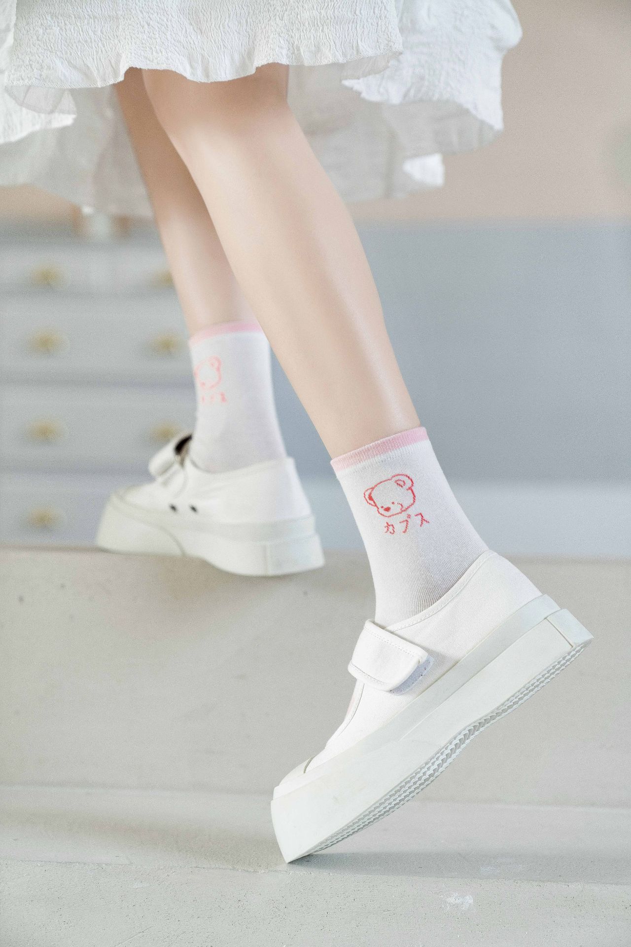 Nouvelle Série Rose Ours Mignon Ours Chaussettes À Tube Court En Gros Nihaojewelry display picture 6