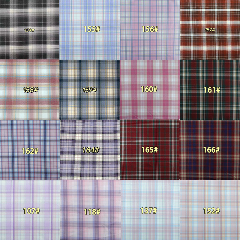 JK金银丝制服格子面料 色织全涤圣诞百褶裙提花布料 箱包领结领带