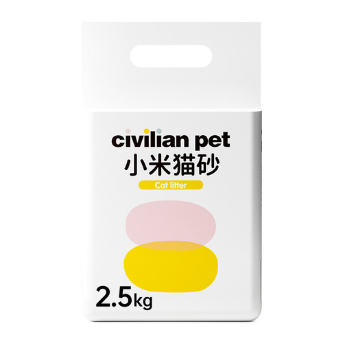 Zweilian millet cat litter, tofu mineral sand mixed mineral sand, cat clumping, odor-free and dust-free generation