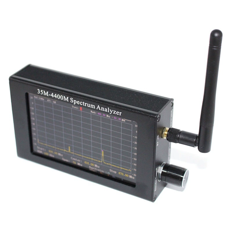4,3-дюймовый цветной ЖК-экран TFT портативный анализатор спектра 35-4400 МГц