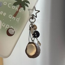 【椰子海螺】ccd挂绳手作串珠自制少女心ins简钥匙扣咕本链挂件链