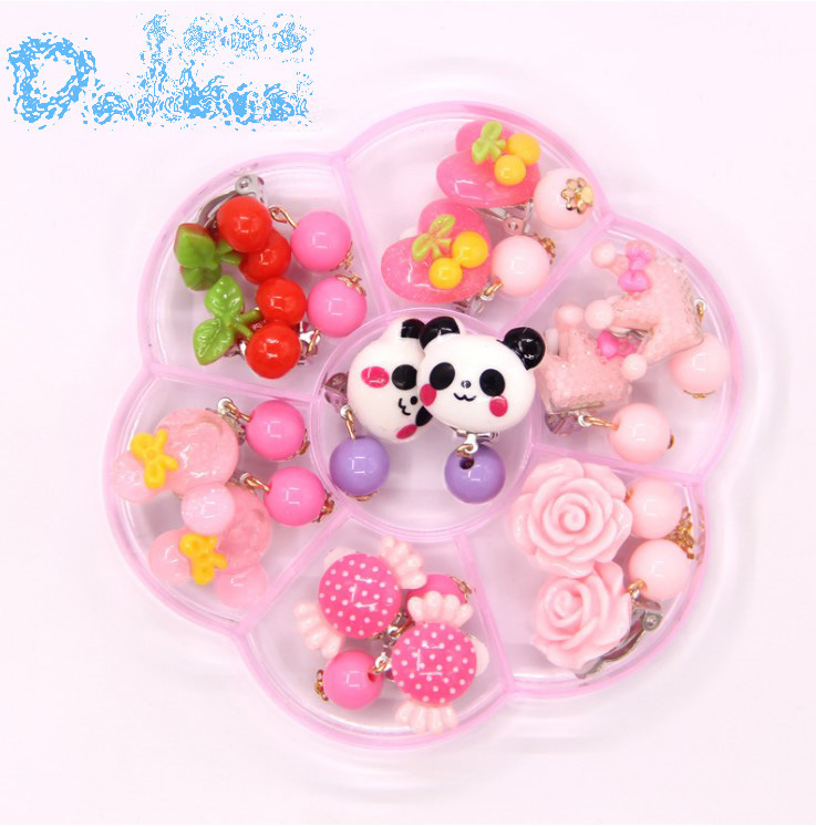 cartoon children's ear clips