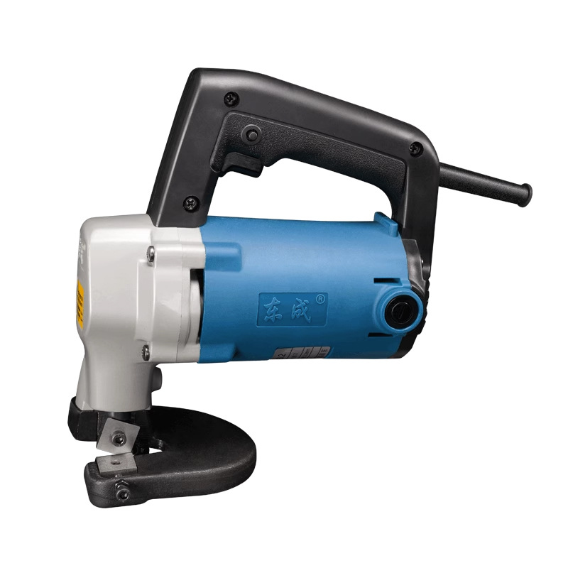 Dongcheng electric punching tijeras eléctricas de acero inoxidable de hoja de hierro tijeras eléctricas industriales de corte de cinta de acero tipo de mano