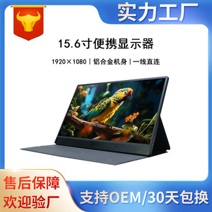 15.6inch Portable Display Aluminum Alloy Body, Light and Eye-Protecting Ips High-Definition Touch Extended External Screen