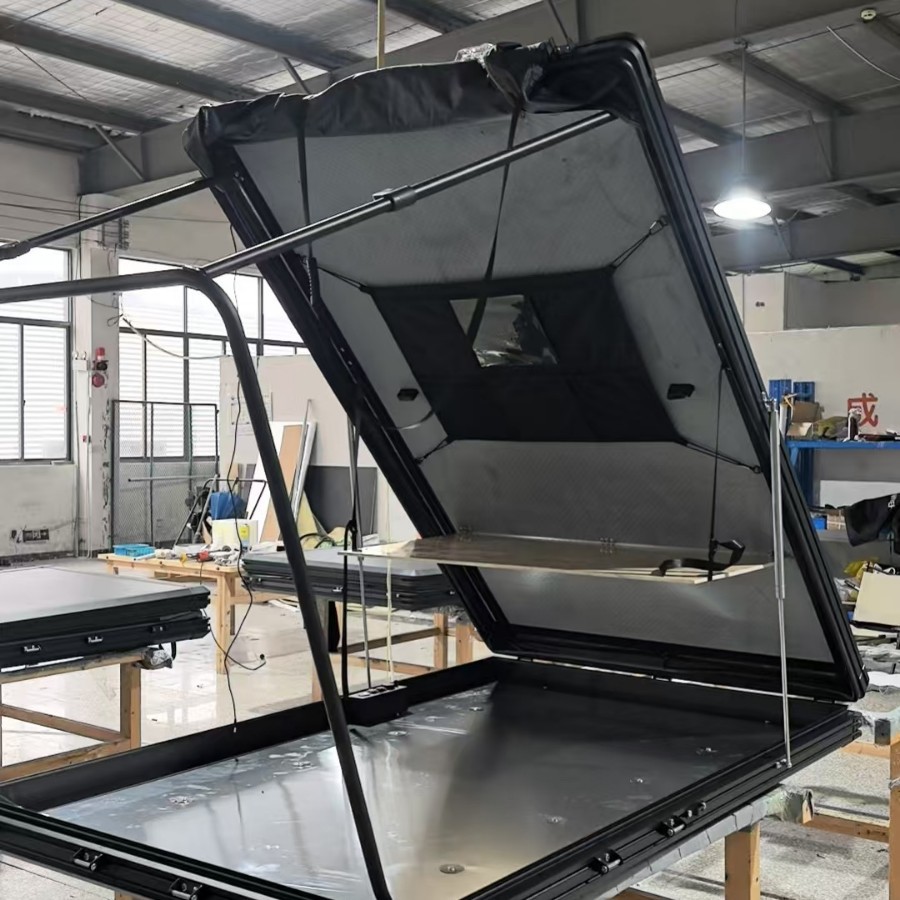 Tabla de aleación de aluminio triangular carpa de techo duro carpa de coche todoterreno carpa de techo duro personalizada