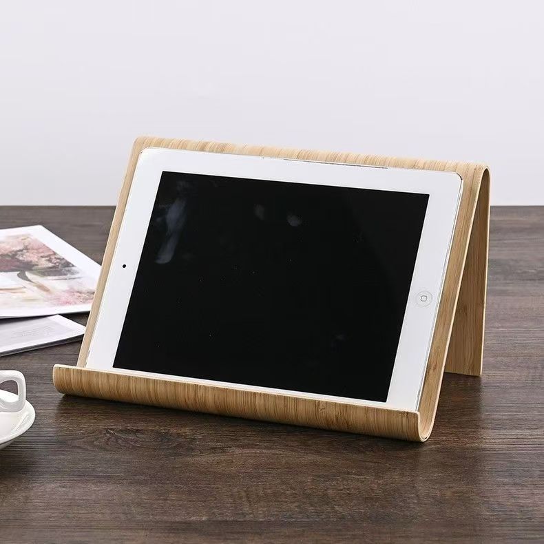 Creativo soporte de madera para teléfonos móviles perezoso lectura soporte de base de soporte de tabletas para soporte de drama para teléfonos móviles