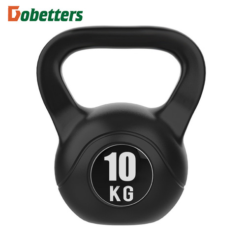 Plastic filled iron sand kettlebell lifting kettlebell fitness equipment dumbbell male and female strength training kettlebell