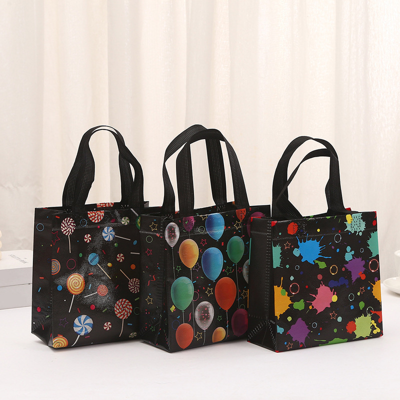 Spot Wholesale Graffiti Printed Handbags Kidsren's Shopping Waterproof Non-Woven Bags Candy Clothing Packaging Bags Spot Wholesale Graffiti Printed Handbags Kidsren's Shopping Waterproof Non-Woven Bags Candy Clothing Packaging Bags