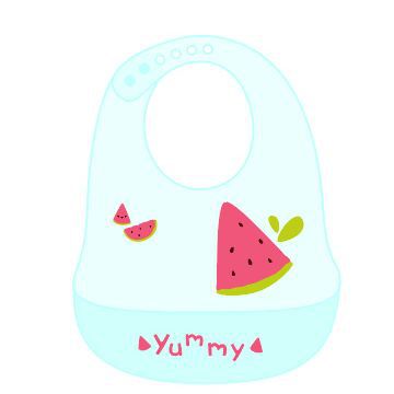 Baby eating bib silicone waterproof summer light and thin baby food supplement children's saliva bib thin model wholesale