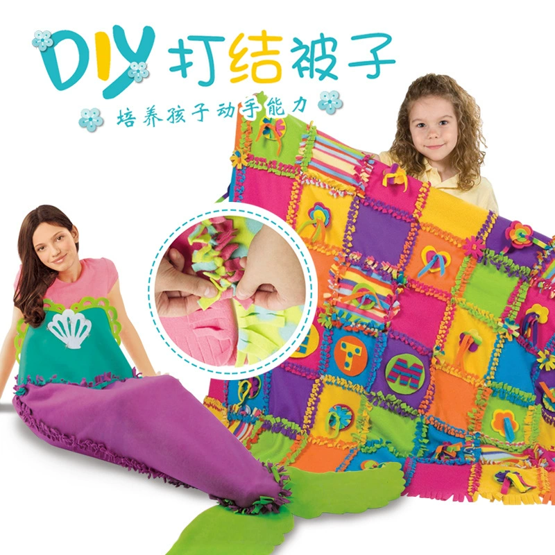 Children's soft duvet, woven toy, materials set, DIY, mermaid, family style