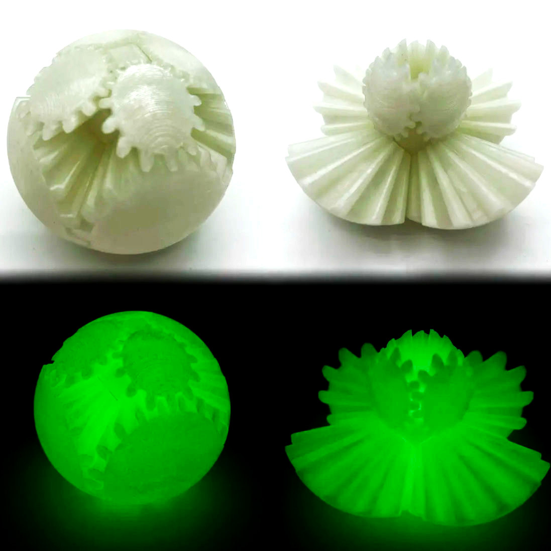 직경 10cm 야광 두뇌 개발 스트레스 해소 기어볼