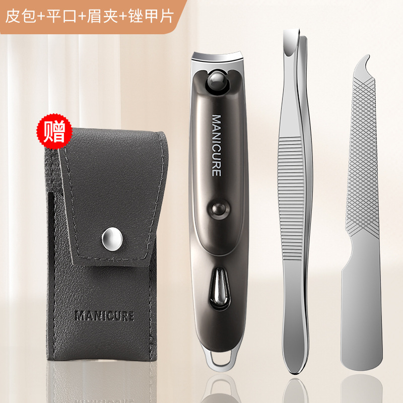Cuchillo de uñas portátil regalo de cuchillo de uñas ajuste de pedicura en stock plegable único dedo tijeras de piel muerta biselada doméstica image 11