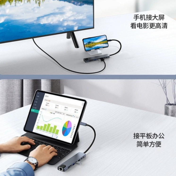 Встроенная(е) расширение для ноутбука Apple, hub, сетевой порт USB Type-C расширительная док-станция