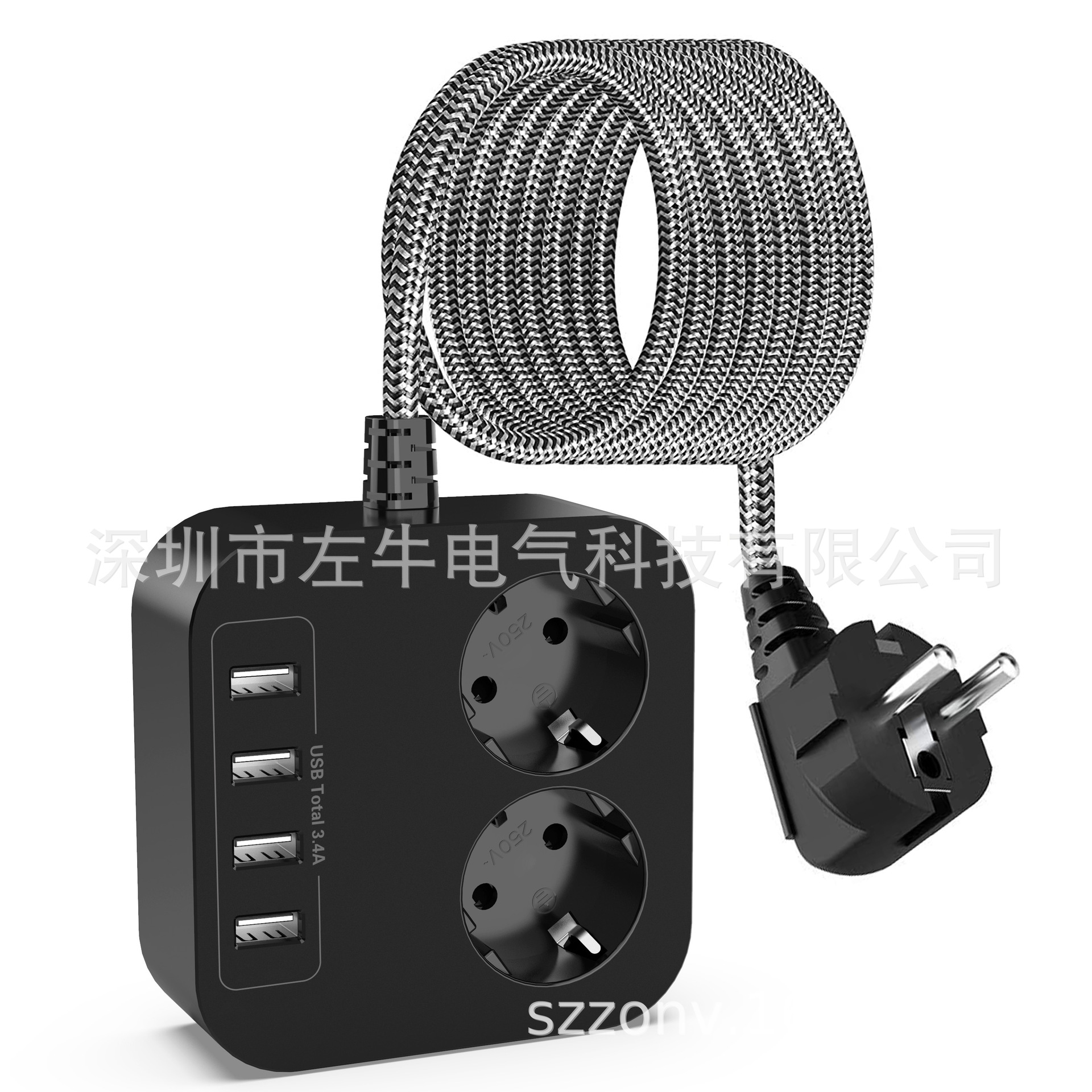 欧规排插 欧规插座 防浪涌插座 美规墙插 USB插座 美规插座2A