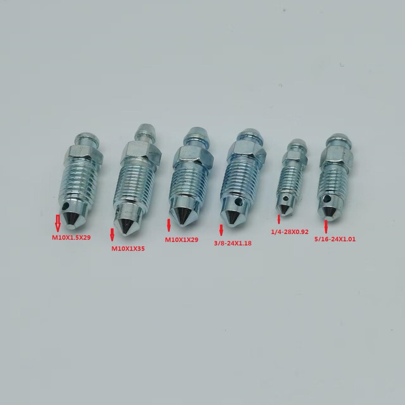 Motorcycle and Electric Vehicle Disc Brake Bleed Screw, Pointed Oil Drain Screw, Disc Brake Parts, Exhaust Valve Screw