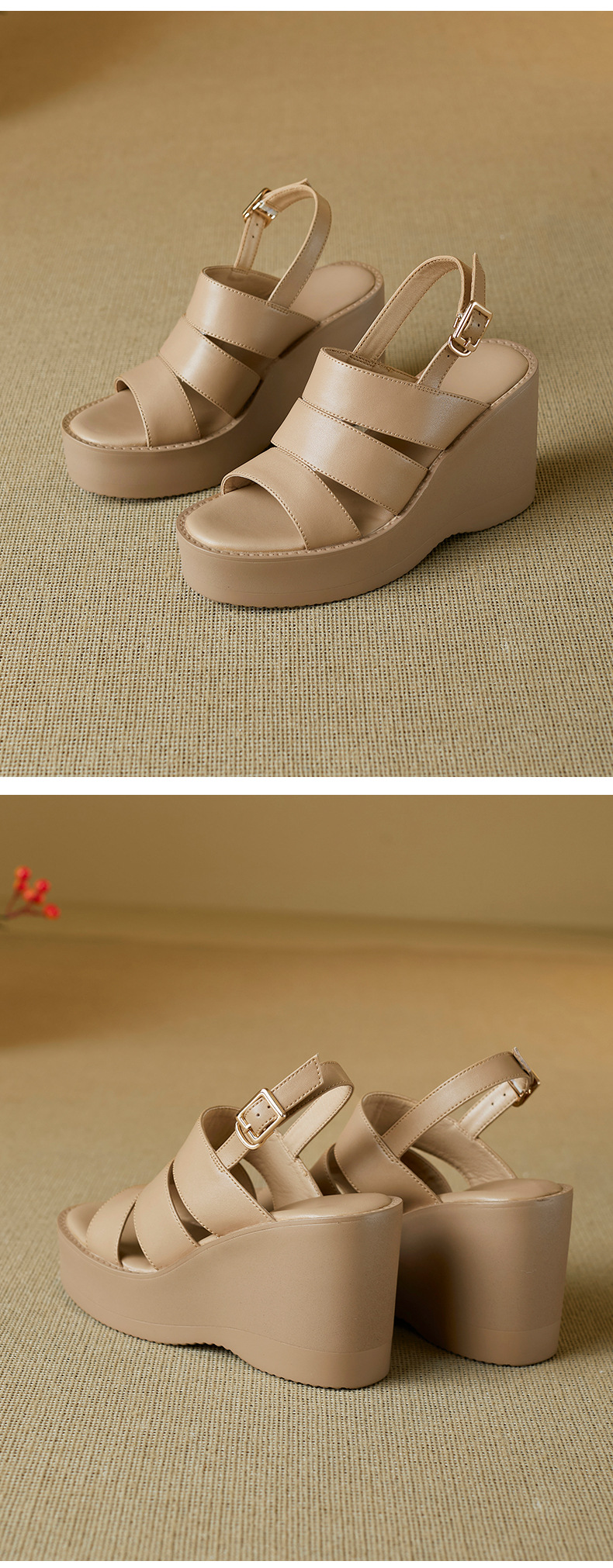 Sandal cao gót nữ hở mũi phong cách Anh quốc, đế xuồng platform, gót 9 cm — màu đen, màu mơ chi tiết 11