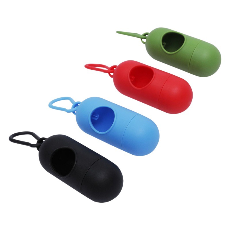 Dog Pill Capsule Poop Picker up Bag Portable Storage Box Led Pet Waste Bag Dispenser Eco-Friendly